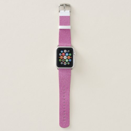 Pink Glitter Sparkly Glitter Background Apple Watch Band