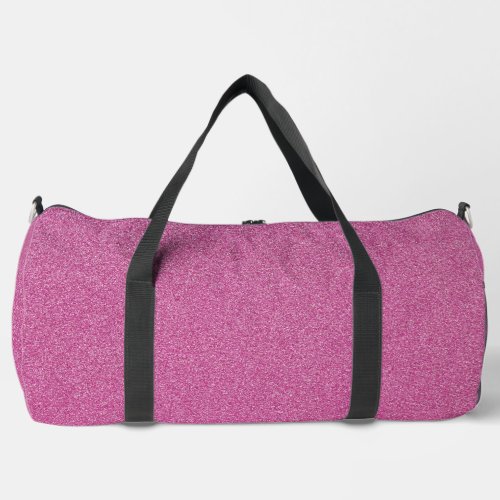 Pink Glitter Sparkly Glitter Background Duffle Bag