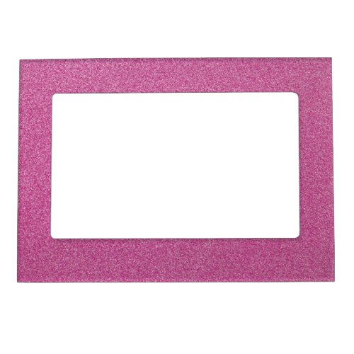Pink Glitter Sparkly Glitter Background Magnetic Frame