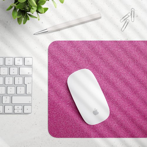 Pink Glitter Sparkly Glitter Background Mouse Pad