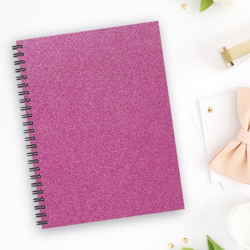 Pink Glitter Sparkly Glitter Background Notebook