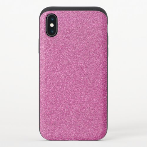Pink Glitter Sparkly Glitter Background iPhone X Slider Case