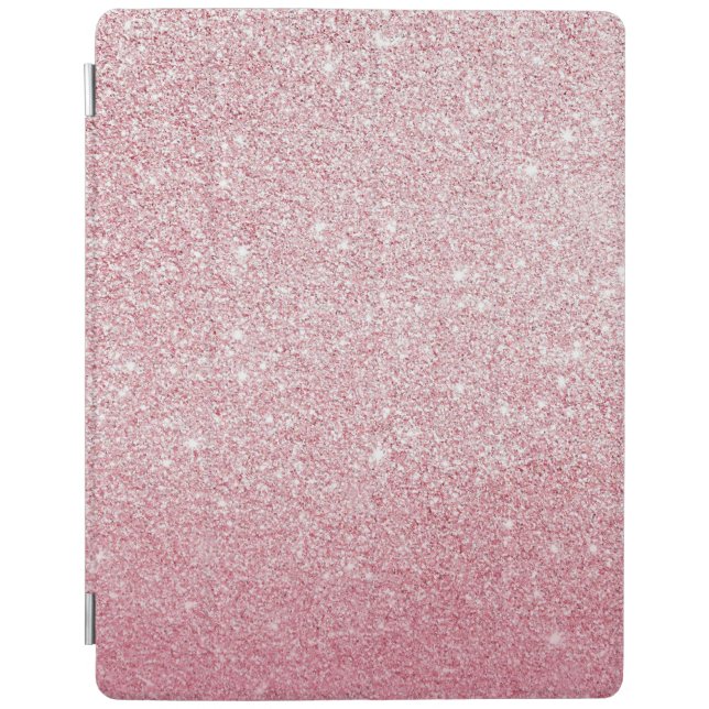 Pink glitter sparkly ipad cover (Front)
