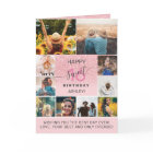 Pink glitter sweet 16 birthday 11 photo collage