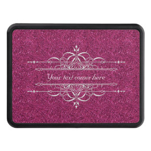 Pink Glitter Trailer Hitch Cover