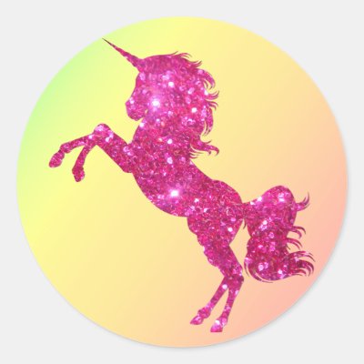 Pink Glitter Unicorn