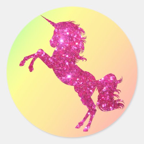 Pink Glitter Unicorn
