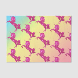 Pink Glitter Unicorn Tissue Paper