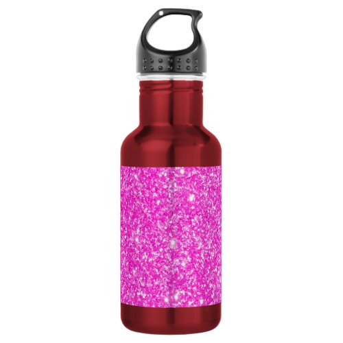 Pink Glitter Water Bottle