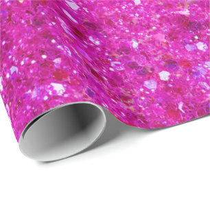 Pink Glitter Wrapping Paper