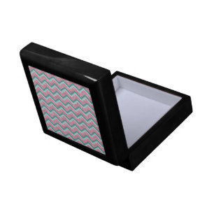 Pink Glitter ZigZag Pattern Gift Box