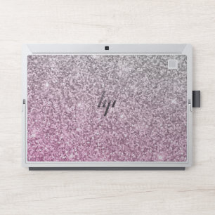 Pink glittered HP Elite x2 1013 G3 Laptop Skin