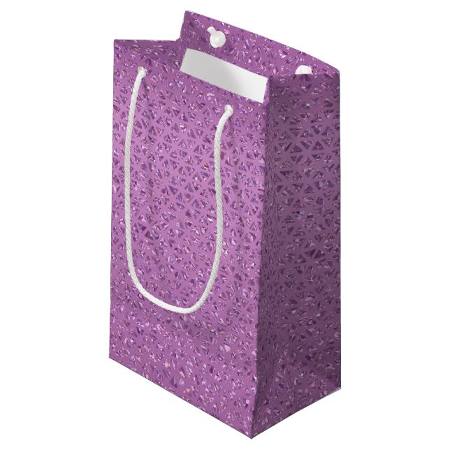 Pink Glittery Gift Bag (Front Angled)