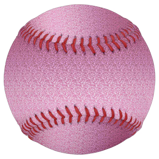 Pink Glittery Gradient Softball | Zazzle