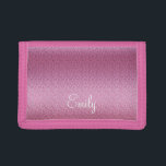 Pink Glittery Gradient Tri-fold Wallet<br><div class="desc">Pink glittery gradient design.
A digital abstract artwork inspired by my friend's daughter who loves all things pink and shiny.</div>