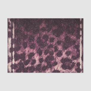 Pink Glittery Leopard Cheetah Animal Print Exotic Tissue Paper