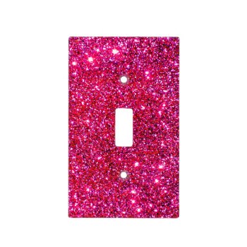 Pink Glittery Princess Girly Girl Sparkly Glam Light Switch Cover by CricketDiane at Zazzle