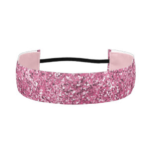 Pink Glitz Glitter  Athletic Headband