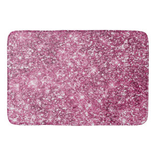 Pink Glitz Glitter Glam Sparkle Bath Mat