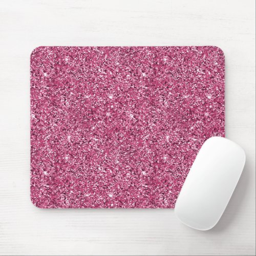 Pink Glitz Glitter  Mouse Pad