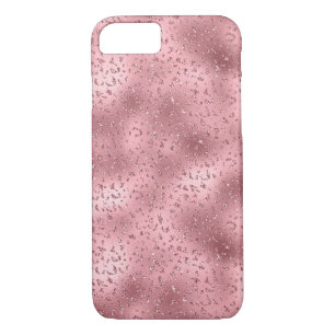 Pink Glitzy Cheetah Print iPhone 8/7 Case