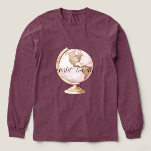 Pink Globe World Traveler Tri-Blend Shirt