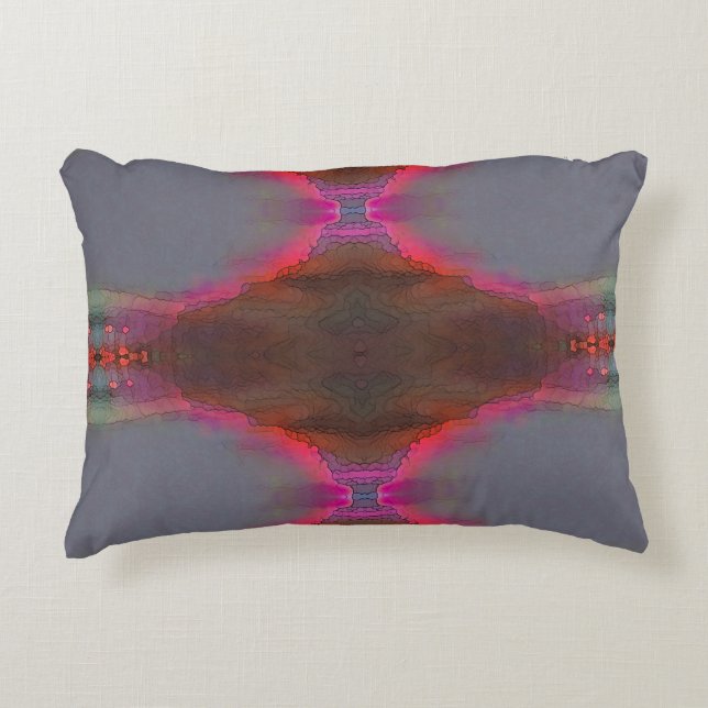 Pink glow 1 decorative pillow (Front)