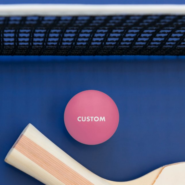 PINK GLOW IN THE DARK Custom Table Tennis Balls (Table)
