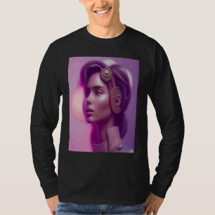 Pink Glow Woman Look Purple Outfit Inspo Orange Vi T-Shirt