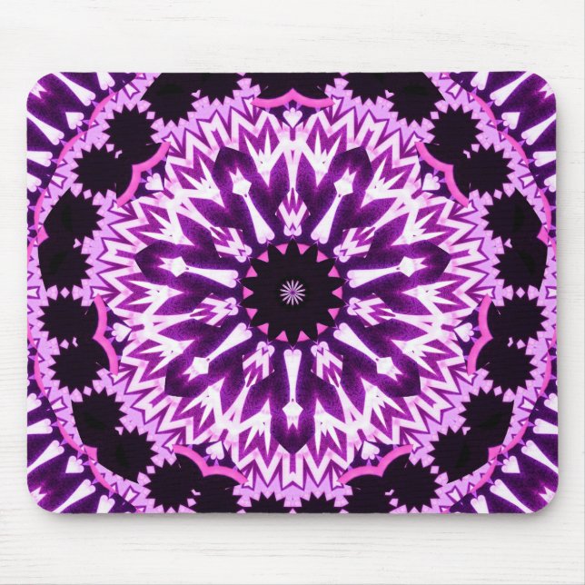 Pink glowstick star mouse pad (Front)