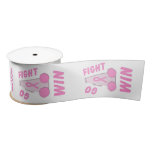 Pink Go Fight Win Megaphone Satin Ribbon