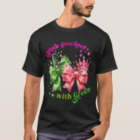 Pink Goes Good With Green Funny Halloween Witch Wo