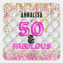Pink Gold 50 Fabulous 50th Birthday