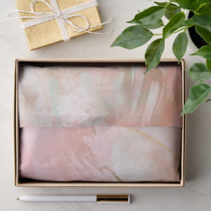 Pink Gold Abstract Angel Wing Airy Modern Blush Tissue Paper