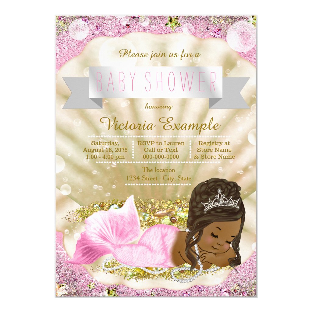 afro baby shower invitations