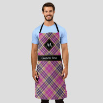 Pink, Gold and Blue Tartan Apron