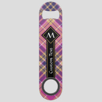 Pink, Gold and Blue Tartan Bar Key