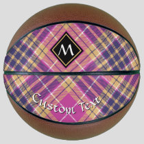 Pink, Gold and Blue Tartan Basketball