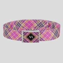 Pink, Gold and Blue Tartan Belt