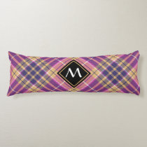 Pink, Gold and Blue Tartan Body Pillow