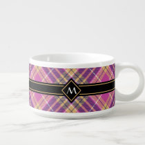 Pink, Gold and Blue Tartan Bowl