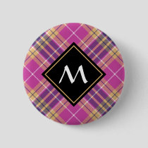 Pink, Gold and Blue Tartan Button