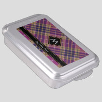 Pink, Gold and Blue Tartan Cake Pan