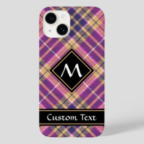 Pink, Gold and Blue Tartan Case-Mate iPhone 14 Case