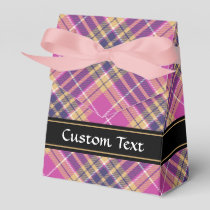 Pink, Gold and Blue Tartan Favor Box