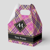 Pink, Gold and Blue Tartan Favor Boxes