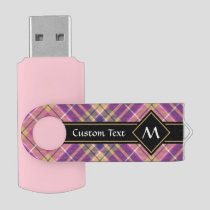 Pink, Gold and Blue Tartan Flash Drive