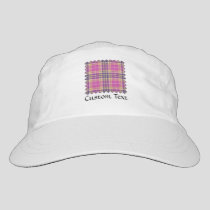 Pink, Gold and Blue Tartan Hat