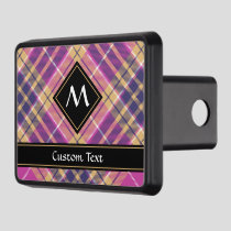 Pink, Gold and Blue Tartan Hitch Cover