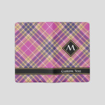 Pink, Gold and Blue Tartan Large Moleskine Notebook